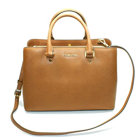 michael kors savannah large satchel brown|MICHAEL Michael Kors Savannah Large Satchel Brown/Acorn .